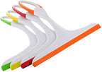 Set of 8 Black Duck Brand Slim Design 9.5" x 9" Window Shower Glass Squeegee Assorted Colors (8)