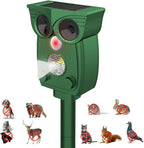 Solar Ultrasonic Animal Repeller, Outdoor Cat Deterrent with Motion Sensor, Waterproof Fox Repellent, Humane Pest Control for Dogs, Rats, Birds (1PACK)