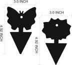 USKICH Sticky Traps Gnat Killer Fruit Fly Traps Non-Toxic and Odorless Fungus Gnat Traps Insect Traps Black Sticky Trap for Indoor and Outdoor Plants（96Pcs Black）