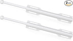 FIRJOY 12" Valet Rod for Closet Pull Out (2 Pack, White)