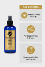Copper Brass Bronze Chrome Aluminum Metal Polish Paste - Restores Shine - Decorative Surface Care - Fixtures Hardware Accessories - 8.8 oz