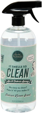 San Francisco Soap Company Smells So Clean Linen Spray | Italian Linen | 33.8 fl oz | Fresh Spray | Multi-Purpose and Dye Free