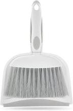 Dust pan, Small Broom and Dustpan Set, Mini Dustpan and Brush Set, Small Hand Broom with Dust Pan for Desk Table Cat Litter - Compact Hand Broom for Kitchen Counter Crumbs, RV Living Essentials (Gray)