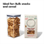 OXO Good Grips POP Container - Airtight Food Storage - Big Square Tall 6.0 Qt Ideal for bulk snacks and cereal