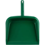 SPARTA Large Handheld Dustpan with Hanging Hole, Heavy-Duty Plastic Dustpan with Wide Lip for Countertops and Surfaces, Plastic, 10 Inches, Green, (Pack of 12)