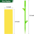 90PCS Yellow Sticky Traps for Indoors/Outdoor Gnat Traps for Plants Fungus Gnats Sticky Traps for Whiteflies Mosquitoes Fruitflies Thrips Aphids... Stake Holders Included Dual-Sided