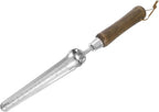 HARFINGTON Seeding Widger 13.6 x 1.26 Stainless Steel Garden Hand Shovel Seed Trowel with Wooden Handle Long & Narrow for Planting Weeding Digging