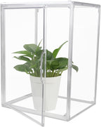 Clear Stackable Plastic Storage Bins with Magnetic Lid, Dustproof Book & Cosmetic Display Cases, Large Figures Collectibles Showcase, Shoe Box, Protection Organizer (L, Count, 1)