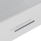 MODCART 2 Drawer Short Tower Closet Unit, Modular Closet System, Wood Closet System Organizer with Storage for Walk In Closets, Clothing Rack Closet for Hanging Clothes, Bedroom, White, 19.5"W