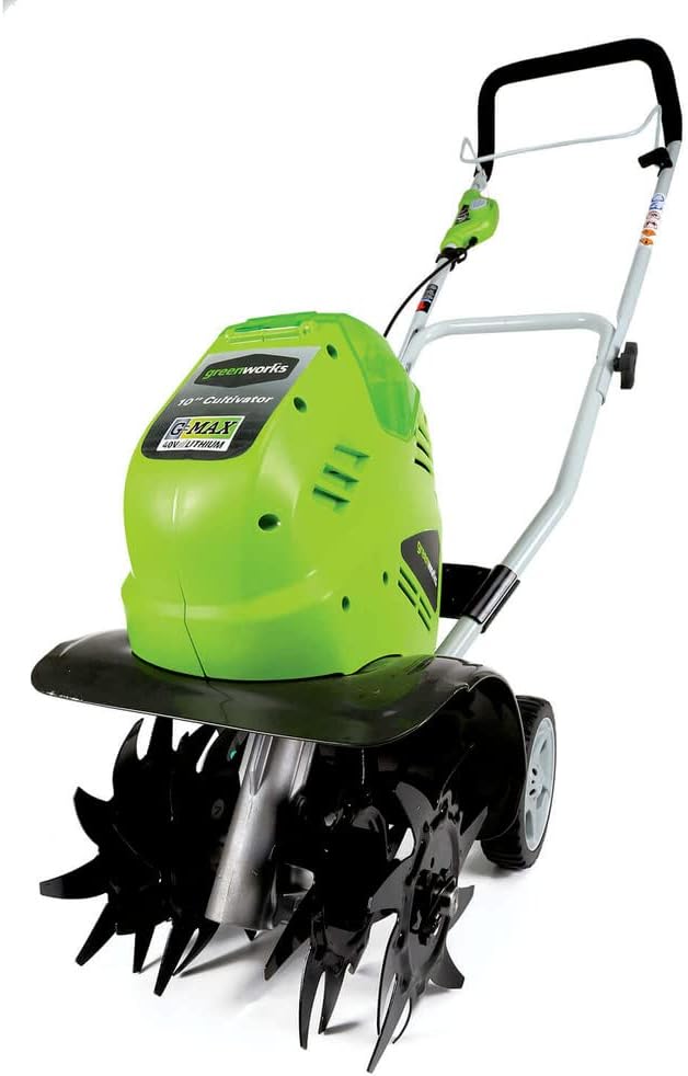 Greenworks 40V 10" Cordless Tiller / Cultivator, Tool Only