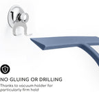 GÜTEWERK Shower Squeegee for Glass Doors, Silicone Window Squeegee, Bathroom and Glass Cleaning - Blue - 11 Inch