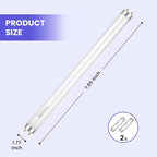 LiBa Bug Zapper Replacement Bulb Light Tube 10W for 20W Electronic Bug Zapper, T8 UV Lamp Bulbs for Indoor Outdoor Mosquito Zapper Lamp (2 Pack), Fit LiBa Bug Zapper Indoor