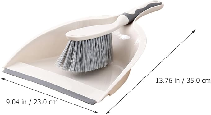 Mini Handheld Broom and Dustpan Set, Portable Cleaning Accessory for Desktop Use, 2pcs Compact Household Sweeping Kit for Office and Home