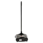 Rubbermaid Commercial Products Dustpan with Long Handle Plastic Black Compatible with Any Broom for Lobby/Restaurant/Office/Home/Dog Pooper Scooper 12.50" Wide