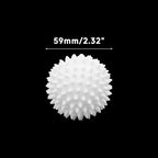 6PCS 2.3 Inch Laundry Dryer Balls, Reusable Drying Balls for Clothes and Fabric Softening (White)
