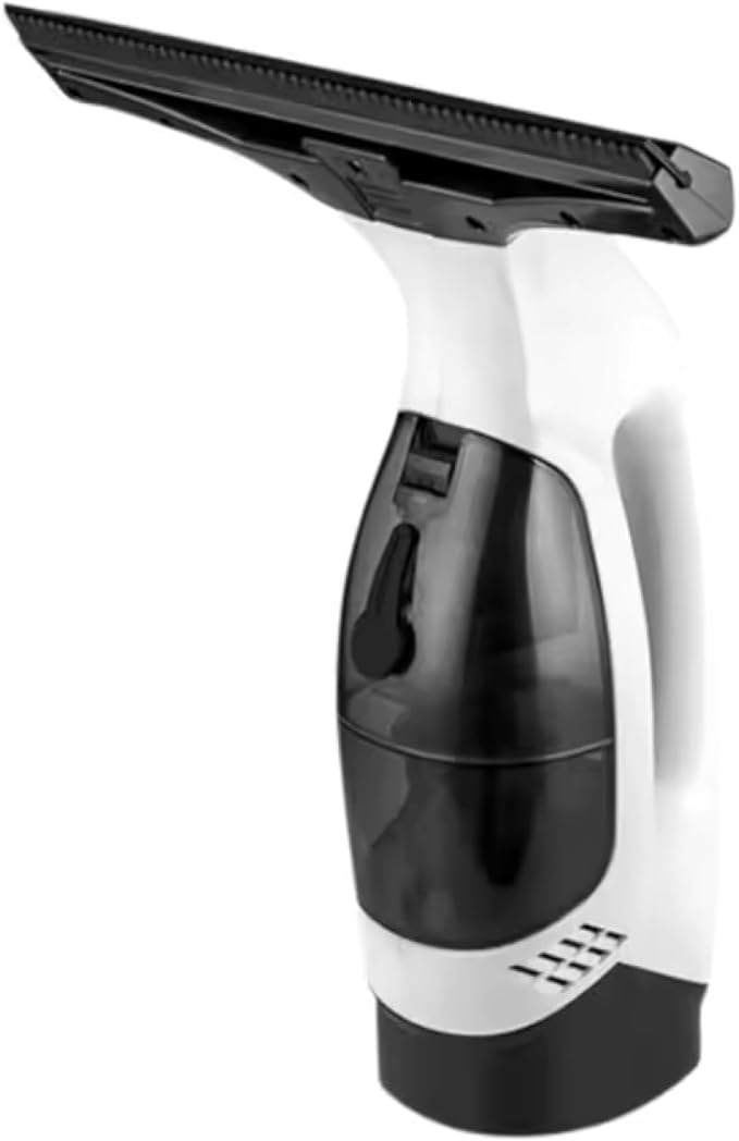 Cordless Electric Window Vacuum Cleaner – Rechargeable Vacuum – Lightweight Plastic Glass Cleaner for Windows, Mirrors, Tiles, Shower & Car