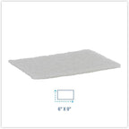 Boardwalk 198 Light Duty Scour Pad, White, 6 X 9, 20/carton