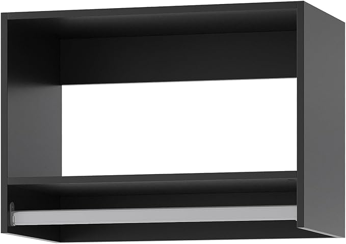 MODCART Tall Hanging Closet Unit, Modular Closet System, Wood Closet System Organizer with Storage for Walk in Closets, Clothing Rack Wardrobe Closet for Hanging Clothes, Bedroom, Black, 19.5" W