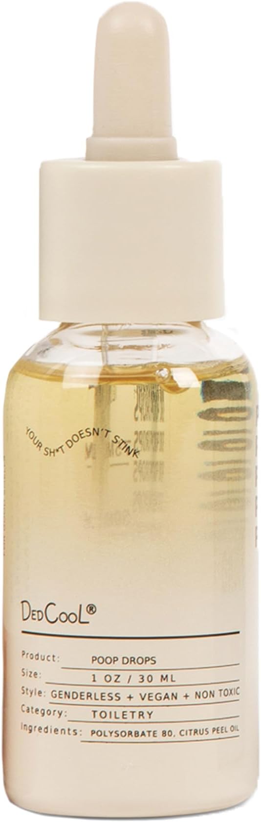 DedCool Poop Drops | 01 Taunt | Natural Bathroom Deodorizer & Poop Odor Eliminator | Travel-Friendly Toilet Spray for Home, Office, Dorms | Clean, Non-Toxic, Eco-Friendly | 1 fl oz