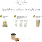 Ripple Paper Cups 12 oz 200 Pack for Coffee & Tea Made in USA | Bulk 200 Count for Home, Office, Restaurants & Coffee Shops | Recyclable, Insulated, & Disposable 12 Ounce To-Go Cups for Hot Beverages