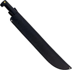 Condor Tool & Knife El Salvador Machete with Polypropylene Handle and Leather Sheath - 18 inch Full Tang 1075 High Carbon Steel Fixed Blade - Heavy Duty for Outdoor, Survival, and Camping - 32.5 oz