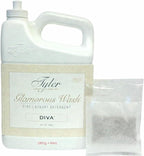 Tyler Glam Wash Laundry Detergent, Diva, Liquid, 64 Fl Oz HE Safe w/Dryer Sachet Pouch, Pull and Pour Spill Proof Cap om