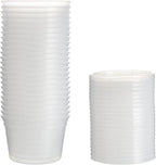 [48Set - 16oz.] Plastic Deli Food Storage Containers With Plastic Lids, Disposable togo containers for soup, Meal Prep, Slime | BPA Free | Stackable | Leakproof | Microwave | Dishwasher | Freezer Safe