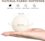 Wool Dryer Balls XL 6 Pack Pure Organic Wool Premium Reusable Fabric Softener New Zealand Sheep Wool Ball for Dryer Natural Fabric Softener Saves Drying Time
