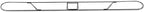 Professional Dust Mop Frame, 48" x 5", Black