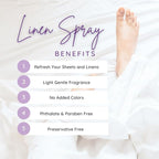 Chamomile Linen Spray (Double Strength), 16 ounces - Eclectic Lady Sheet and Linen Spray - No Artificial Colors, Parabens, or Preservatives - Long-Lasting Scent for Bed, Fabric & Pillow