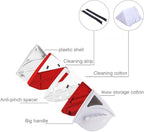 Double-side Magnetic Glass Wiper Window Cleaner Magnetic Glass Cleaning Tool Brush for Double Glazed Window Thickness 0.5"-1" (15-24mm)
