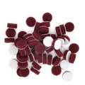60 PCS 1 Inch Multi-Purpose Flocking Scouring Pad 400-800 Grit Duty Nylon Cloth for Polishing & Grinding,400 (Medium)
