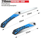 Toolux 8.27 Inch Folding Saw, SK-5 Steel Pocket Hand Saws for Wood, Hunting and Camping, Pruning Saw for Cutting Branches and Tree Limbs on Backpacking & Bushcraft Trips, With Carry Case