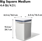 OXO Good Grips POP Container - 4.4 Qt/4.2 L,Airtight Food Storage Containers,(Pack of 4)