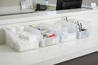 Hudson Exchange 9-1/2" x 6" x 5" (6 Pack) Plastic Stackable Storage Bin and Hanging Container, Clear