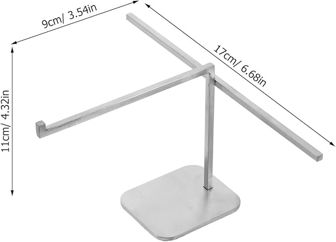Eyewear Storage Rack: Stainless Steel Eyeglasses Display Rack - Desktop Sunglasses Organizer Holder for Home, Office Or Store Display