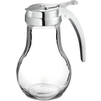 OCS Parts Syrup Dispenser with Lid and Dispensing Thumb Lever | Commercial Grade Liquid Dispensers for Home and Commercial Kitchens (2, 14 OZ)