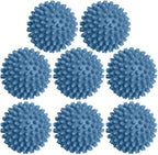 Black Duck Brand Dryer Balls 8 Pack - Non-Toxic Reusable Dryer Balls in Assorted Colors
