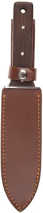 12" Hori Hori Garden Knife (Right Serrated Blade) with Free Diamond Sharpening Rod, Ideal Gardening Digging Landscaping Weeding Tool, with Thick Sheath and a Fine Gift Box