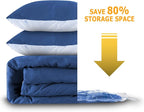 MEIQIHOME Vacuum Storage Bags, Space Saver Sealer Bags,Vacuum seal bags for clothing, Pillows, Comforters, Blankets, Bedding,Travel,7 Jumbo