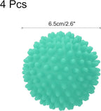 uxcell 4pcs Reusable Laundry Dryer Balls Vinyl Drying Balls for Reduce Wrinkles Static Fabric Softener Reduce Drying Time Save on Energy, Blue-Green
