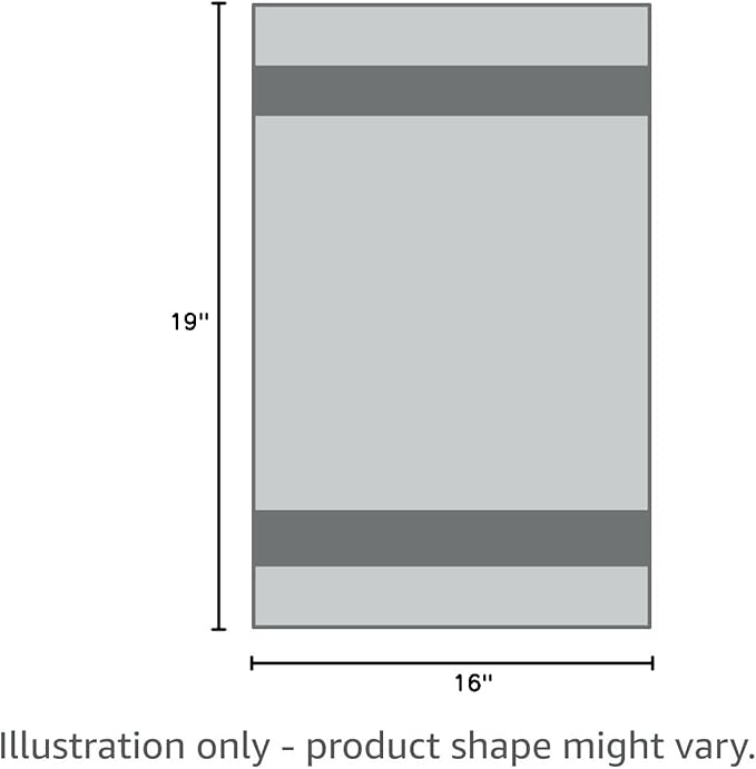 STF Linen Bar Mops Blue Stripe Pack of 24 Kitchen Towels 16x19 Multi-Purpose for Home, Restaurant and Cleaning White Absorbent Washcloth Dishcloths Sets, Reusable Dish, Cloths Rags