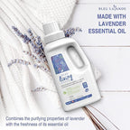 Bleu Lavande - Natural Fabric Softener & Liquid Laundry Detergent - 2x More Concentrated - Pure Lavender Essential Oil - Biodegradable - No artificial fragrances - 6 x 32.1 Fl Oz - 6 Pack