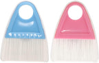 PartyKindom 4sets Mini Desktop Broom Dustpan Compact Home Cleaning Accessory for Keyboard and Laptop Maintenance Material Hanging for