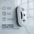 RAINPOT Saker Window Cleaner Robot 2026 | Automatic Window Cleaning Robot with 2800Pa Suction, Edge Detection & Anti-Drop Protection, Remote Control & 3 Cleaning Modes, Glass Vacuum Cleaner for Home