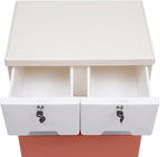 5 Tier Plastic Clothes Storage Organizer with 6 Drawers, Clothes Storage Organizer 66lbs Capacity, Tall Dresser Plastic for Storing Clothes Towels Toys and Some Other Small Items