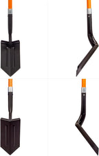 VNIMTI Trench Shovel Heavy Duty, 6-Inch Trenching Shovel with Fiberglass Handle, 58 Inches