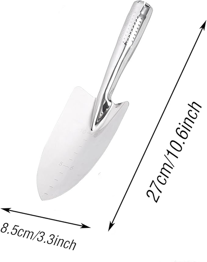 Stainless Steel Soil Sampling Shovel , Gardening Tools , Garden Shovel Hand Trowel ,Gardening Hand Spade Tool for Planting , Transplanting , Weeding , Digging
