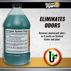 Instant Power Septic Shock – Septic Tank Treatment, Drain Cleaner Liquid Clog Remover for Septic System, 67.6 Oz 6 Pack
