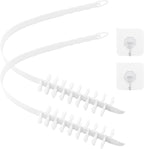 2PCS Washing Machine Cleaning Brush,Rolling Washing Machine Cleaner Front Loader Cleaning Tools with Storage Hook(23.23x5.51x1.38inch)